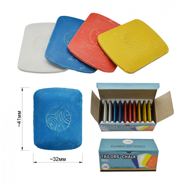 Мел портновский меловой, цвет разноцветный